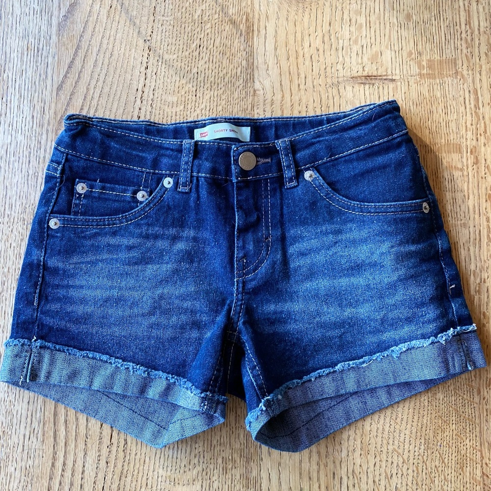 Levi Girls Jean Shorty Short size 12